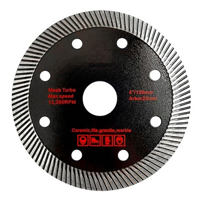 Angle grinder diamond blade